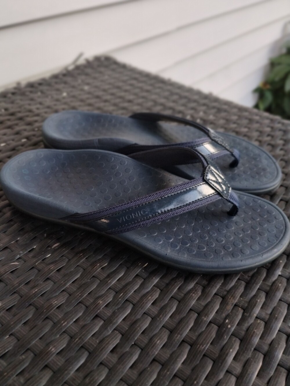 Vionic Navy Blue Thong Sandals